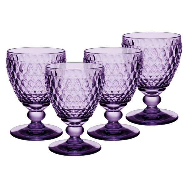 Villeroy & Boch Boston Coloured Weißweinglas 230 ml Lavender 4er Set - A