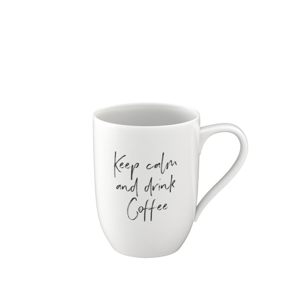 Villeroy & Boch Statement Becher 'Keep calm and drink Coffee' 290 ml - DS