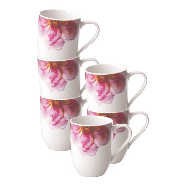 Villeroy & Boch Rose Garden Kaffeebecher 290 ml 6er Set - DS