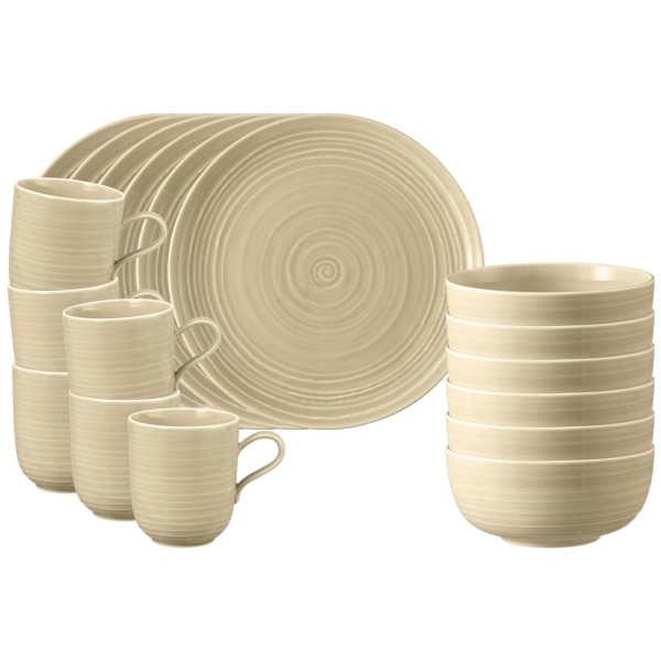 Seltmann Weiden Terra Frühstücks-Set 18-teilig sandbeige - DS