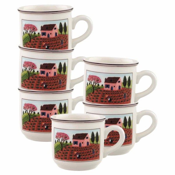 Villeroy & Boch Design Naif Kaffeetasse 200 ml 6er Set - DS