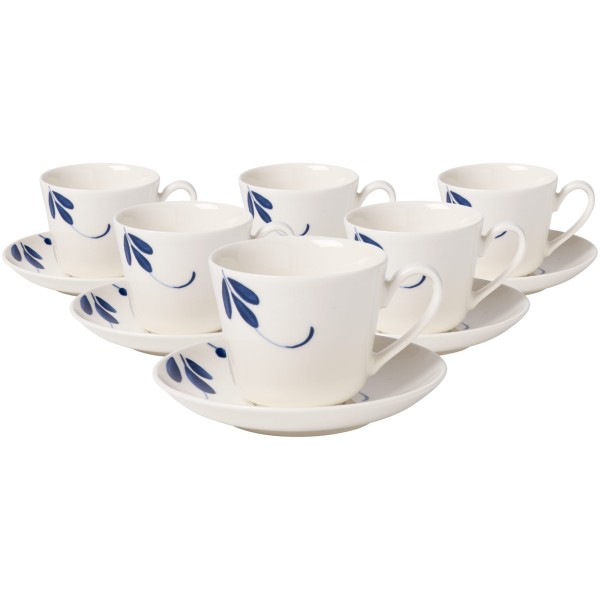 Villeroy & Boch Vieux Luxembourg Brindille Espressotasse mit Untertasse 100 ml 6er Set - DS