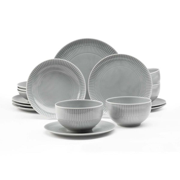 Seltmann Weiden Amina Starter-Set 16-teilig Silbergrau - DS