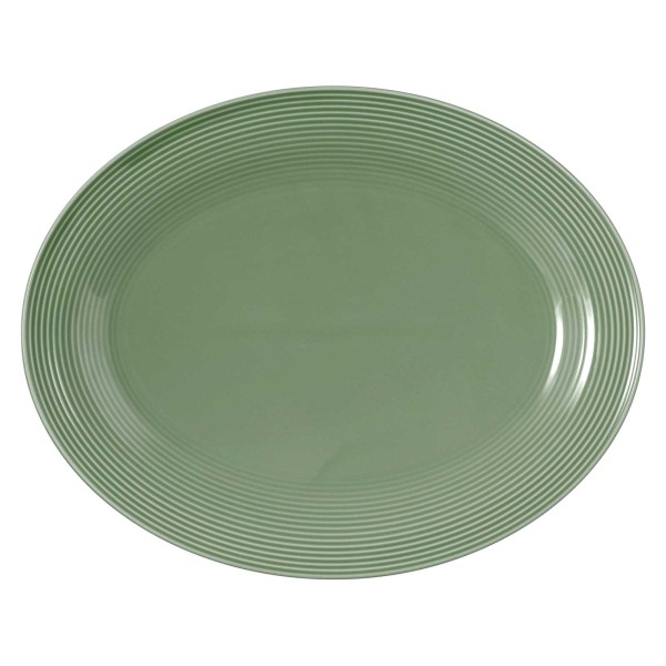 Seltmann Weiden Beat Color Glaze Servierplatte oval 35 x 28 cm - Salbeigrün - DS