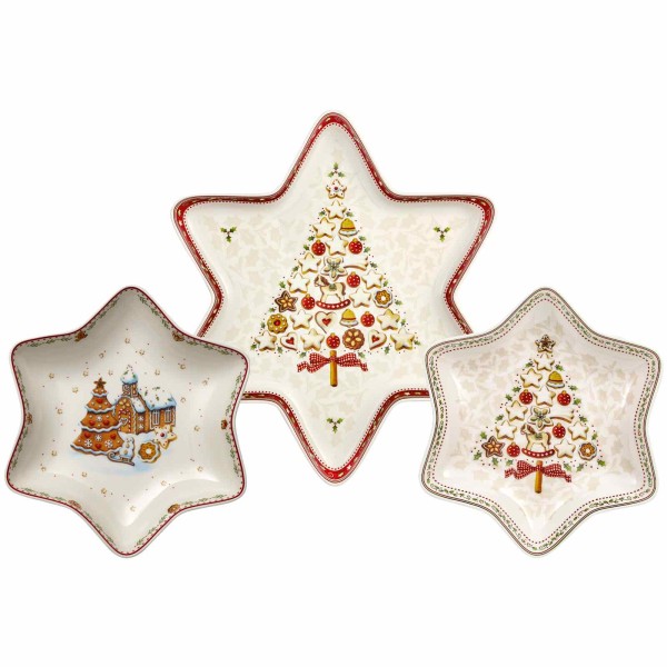 Villeroy & Boch Winter Bakery Delight Sternschalen-Set 3-teilig - DS