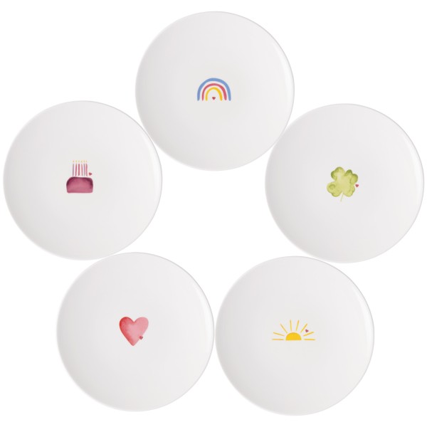 Villeroy & Boch With Love Frühstücksteller ø 21,2 cm 5er Set - DS