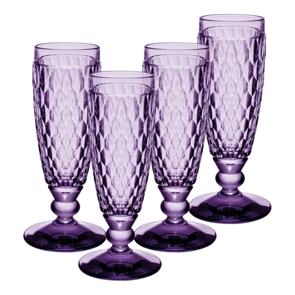 Villeroy & Boch Boston Coloured Sektglas 145 ml Lavender 4er Set - A