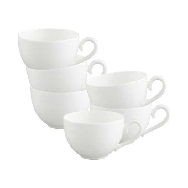 Villeroy & Boch White Pearl Kaffeetasse 120 ml 6er Set - DS