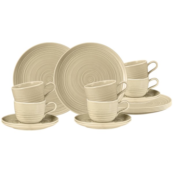 Seltmann Weiden Terra Kaffeeservice 18-teilig sandbeige - DS