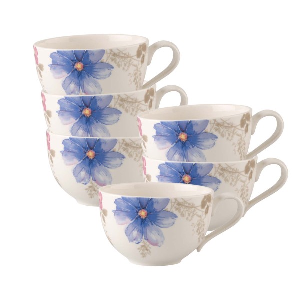 Villeroy & Boch Mariefleur Gris Basic Frühstückstasse 290 ml 6er Set - DS