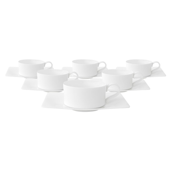 Villeroy & Boch Modern Grace Teetasse mit Untertasse 150 ml 6er Set - DS