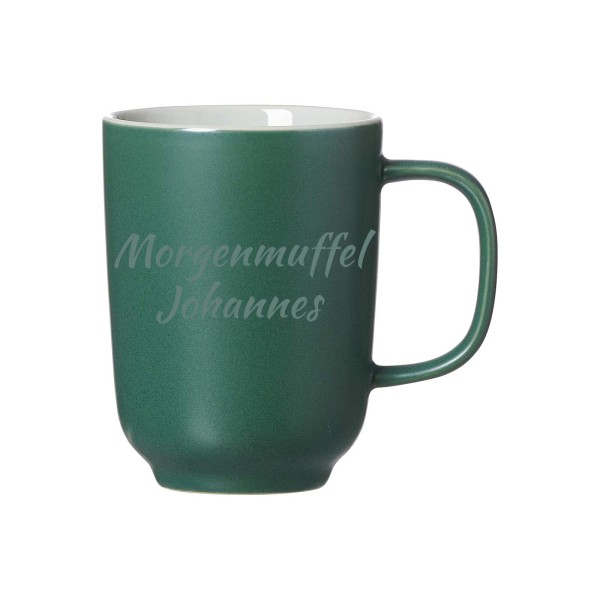 Kaffeebecher Jasper 285 ml mit Text - Grün