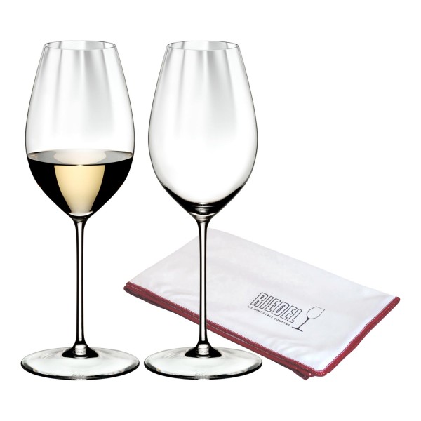 Riedel PERFORMANCE Sauvignon Blanc Glas 2er Set + Poliertuch