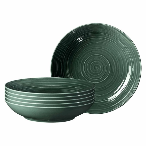 Seltmann Weiden Terra Pastateller ø 26 cm moosgrün 6er Set - DS