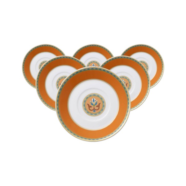 Villeroy & Boch Samarkand Mandarin Espressountertasse ø 12,6 cm 6er Set - DS