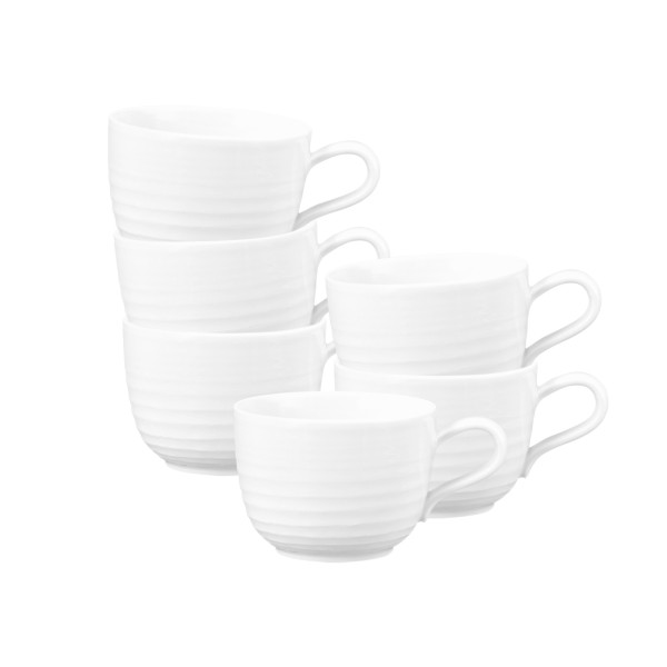 Seltmann Weiden Terra Kaffeetasse 260 ml weiß 6er Set - DS