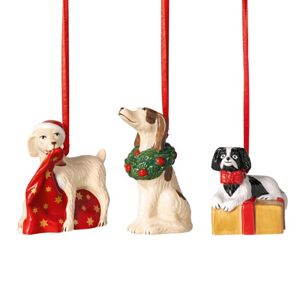 Villeroy & Boch Nostalgic Ornaments Ornamente Hunde 3-teilig - DS