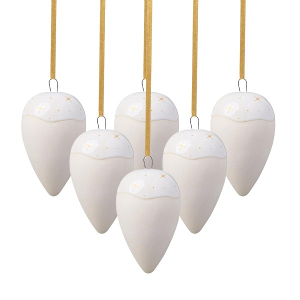 like. by Villeroy & Boch Winter Glow Ornament Tropfen 6er Set - DS