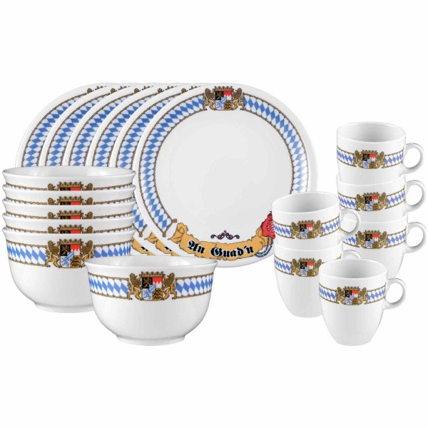 Seltmann Weiden Compact Bayern Frühstücks-Set 18-teilig - DS