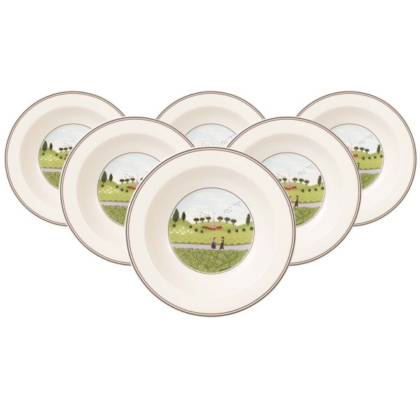 Villeroy & Boch Design Naif Salatschale Begegnung ø 20 cm 6er Set - DS