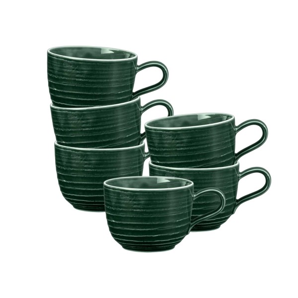 Seltmann Weiden Terra Kaffeetasse 260 ml moosgrün 6er Set - DS