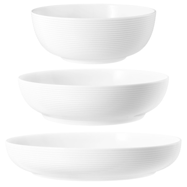 Seltmann Weiden Beat Color Glaze Foodbowl Set 3-teilig Weiß - DS