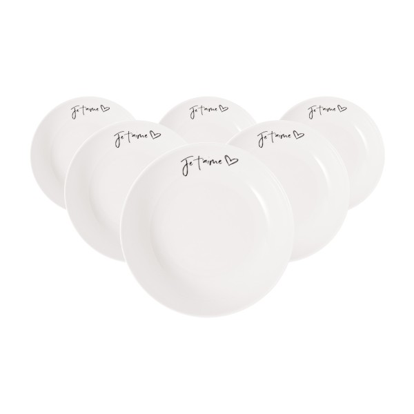 Villeroy & Boch Statement Schale Je t'aime ø 18,7 cm 6er Set - DS