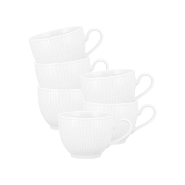 Seltmann Weiden Amina Kaffeetasse 0,25 l 6er Set Weiß - DS