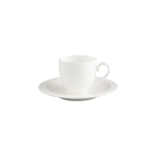 Villeroy & Boch White Pearl Espressotasse mit Untertasse 70 ml - DS