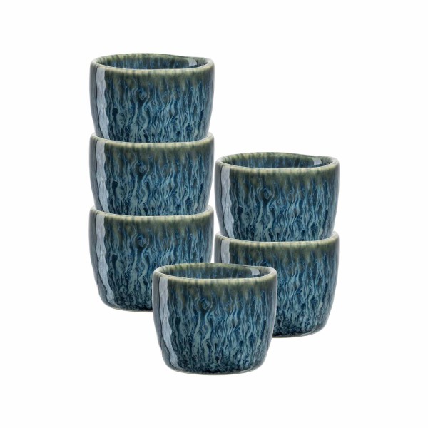 Leonardo MATERA Eierbecher ø 5,2 cm 6er Set blau