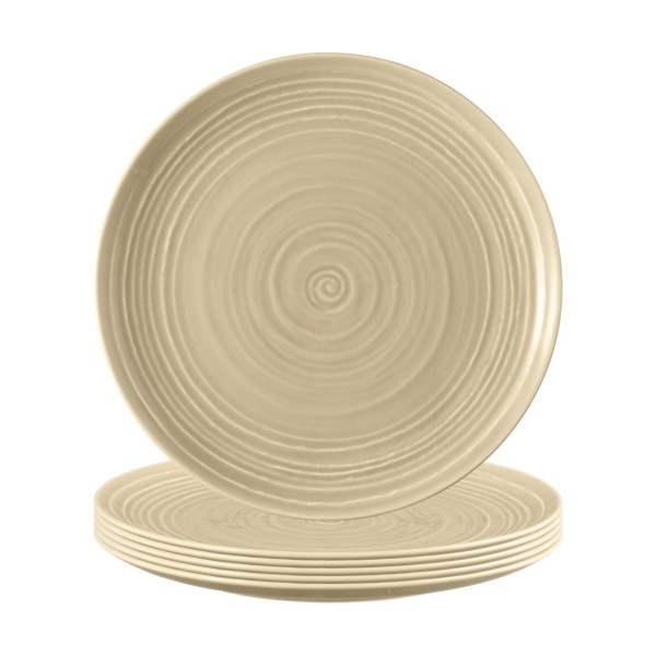 Seltmann Weiden Terra Frühstücksteller ø 22,5 cm sandbeige 6er Set - DS