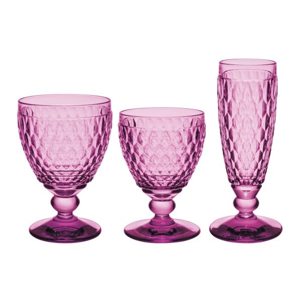 Villeroy & Boch Boston Coloured Wein- & Sektgläser 12er Set Berry - DS