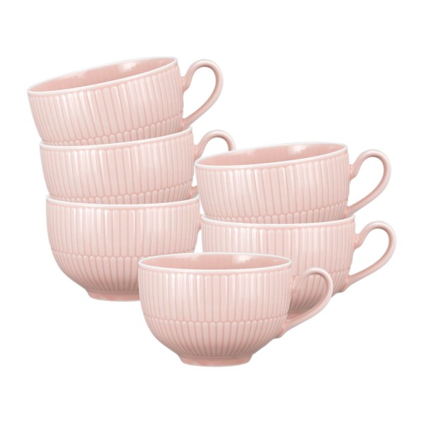 Seltmann Weiden Amina Milchkaffeetasse 0,35 l 6er Set Rosé - DS