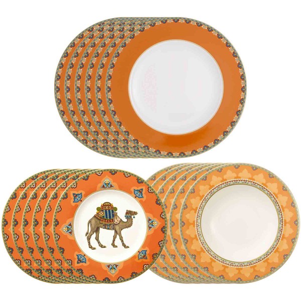 Villeroy & Boch Samarkand Mandarin Teller-Set 18-teilig - DS