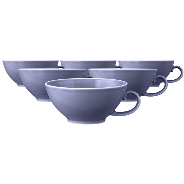 Seltmann Weiden Beat Color Glaze Teetasse 140 ml 6er Set - Fliederblau - DS