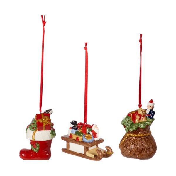 Villeroy & Boch Nostalgic Ornaments Ornamente Geschenke 3-teilig - DS