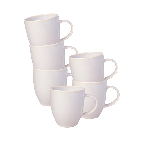 like. by Villeroy & Boch Crafted Cotton Kaffeebecher 358 ml 6er Set - DS