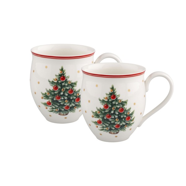 Villeroy & Boch Toy's Delight Becher mit Henkel Tannenbaum 390 ml 2er Set - DS